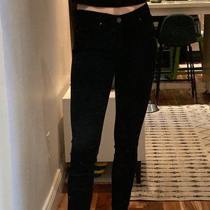 Paige black skinny ankle jeans